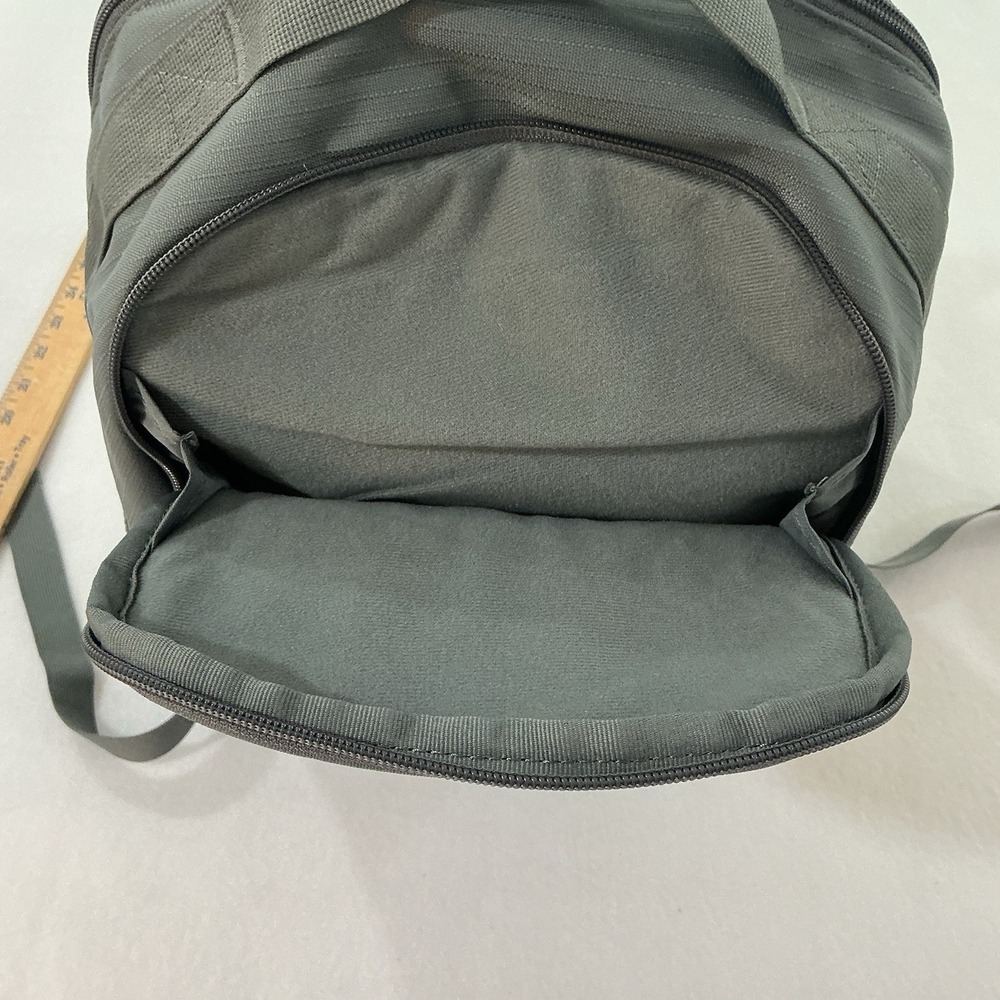 Nike Brasilia Backpack Gray Pink Swoosh 18" Travel School Sports Gym Athletic - Picture 15 of 16